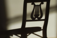 Shadows at sunset - photograph